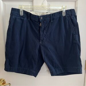 Mens POLO BY RALPH LAUREN 100% Cotton 9 Inch Blue Cargo Shorts Size 40